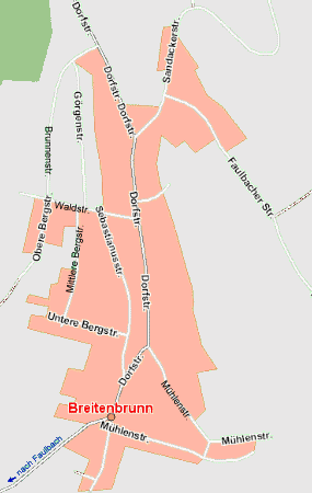 Ortsplan von Breitenbrunn